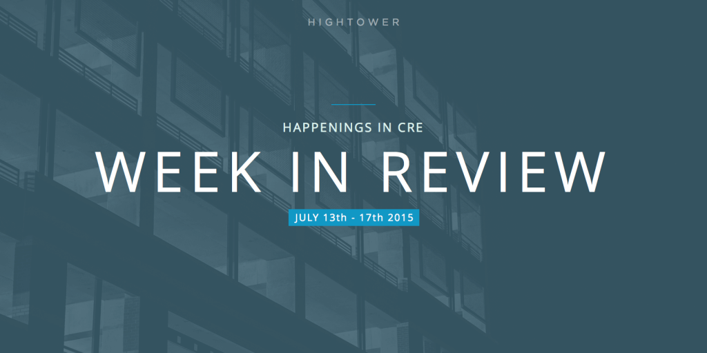 Happenings in CRE - Week in Review