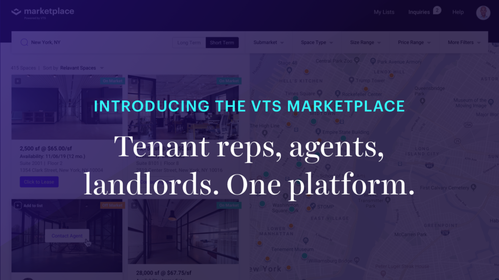 Introducing the VTS marketplace commercial real estate's first end-to-end transaction platform for landlords, tenants and brokers