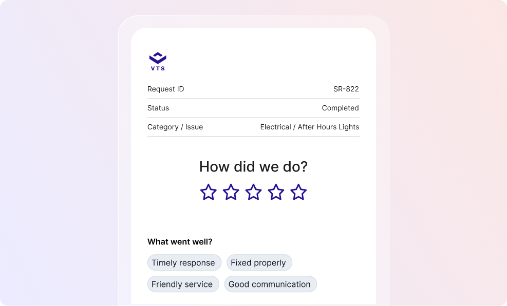 Work Order Tenant Surveys